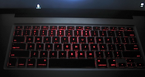 Red Backlit MBP Keyboard